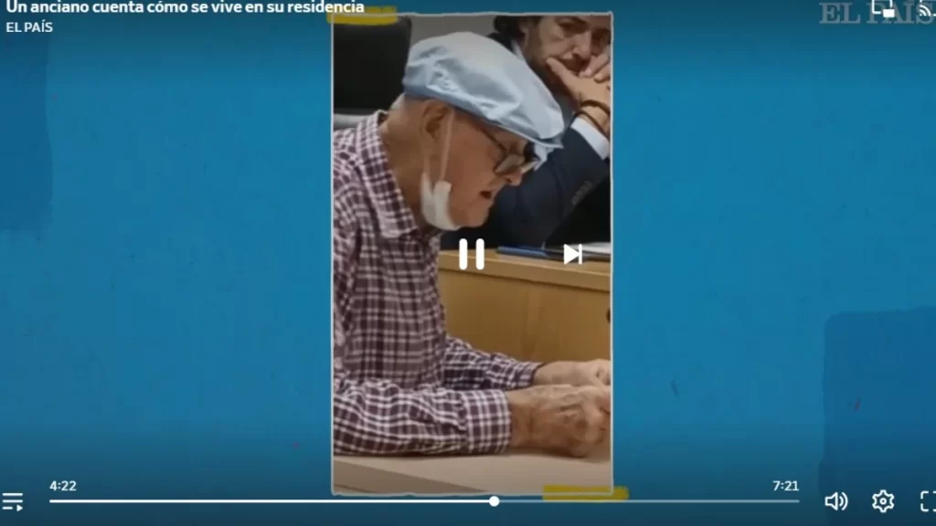 Un anciano denuncia la situación que se vive en una residencia de la Comunidad de Madrid